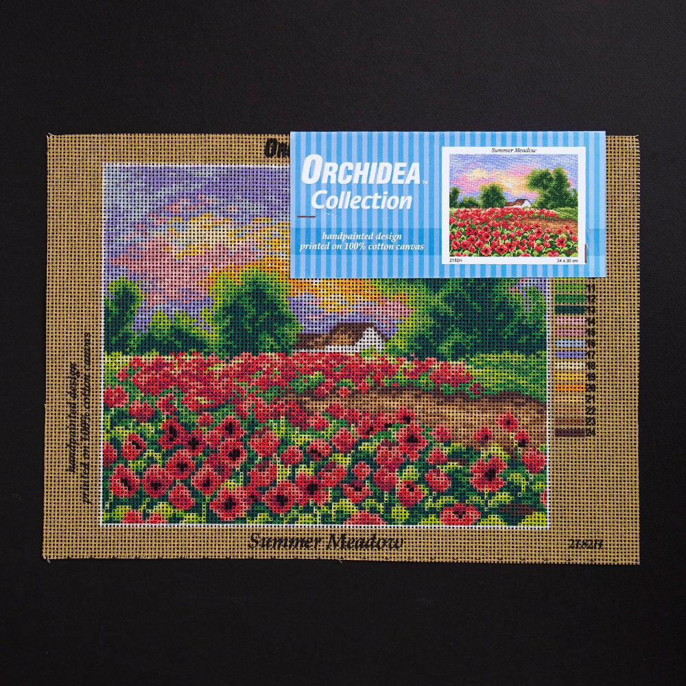 ORCHİDEA 24 x 30 cm Gelincik Bahçesi Baskılı Goblen 2182H